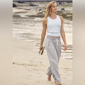 Athleta Cabo Wide Leg Linen pants